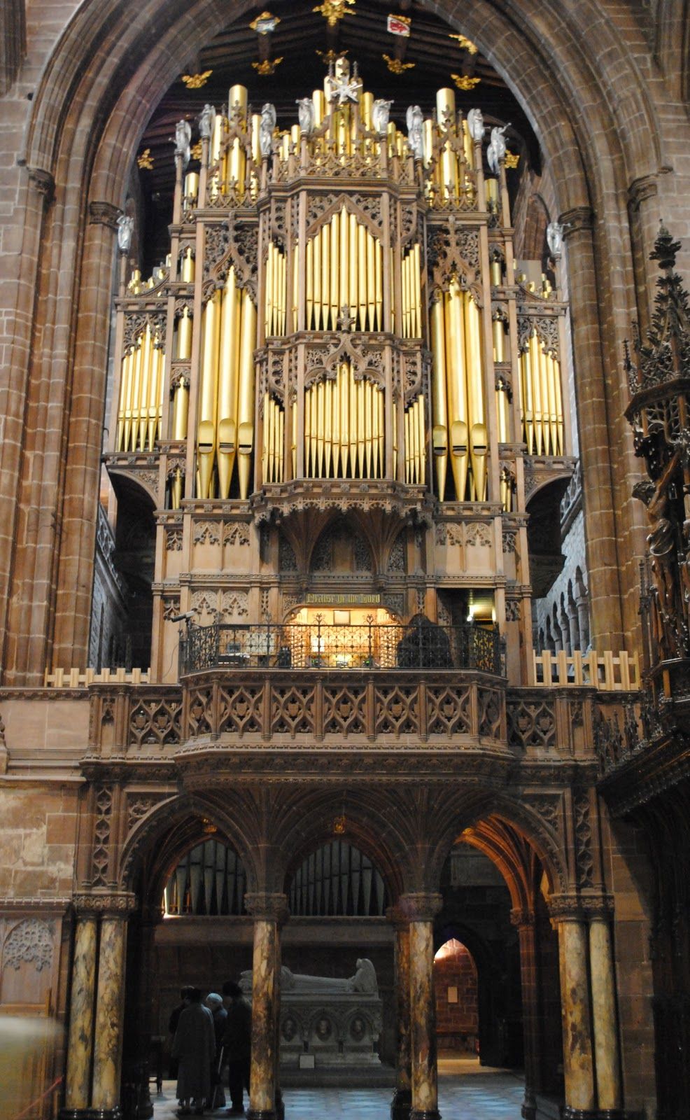Chester Cathedral organ case