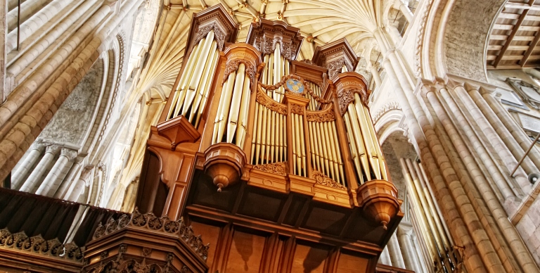 Norwich Cathedral organ case & vaults